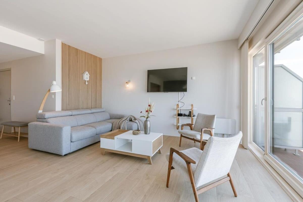 Huswell - Bright Seaview Apartment In Oostende Zewnętrze zdjęcie